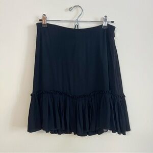 Kate Spade Tiered Black Mini Skirt